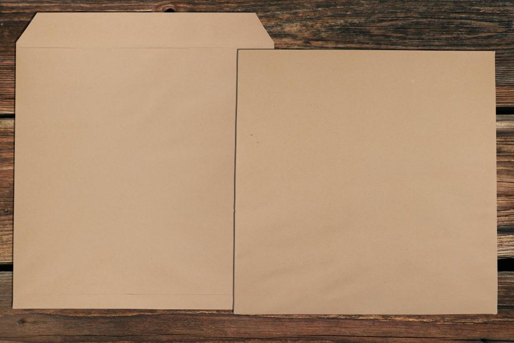 Röntgenfilmtaschen 370x370 mm Ungummiert Braun 120 g/qm